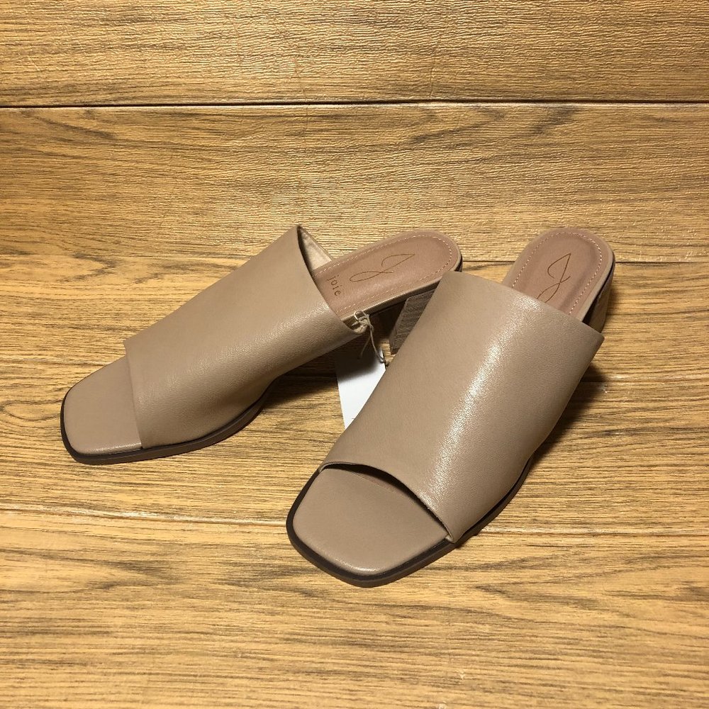 Joie Women’s Olympia Slide Mule Block Heel, color Tan,  Size 10, NIB